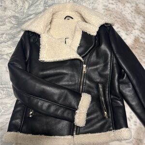 Leather Jacket (Sherpa lined)